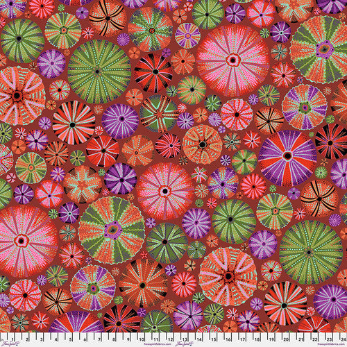 Kaffe Fassett Collective August 2024 - Urchins Red PWPJ125.RED (Estimated Ship Date Aug. 2024)