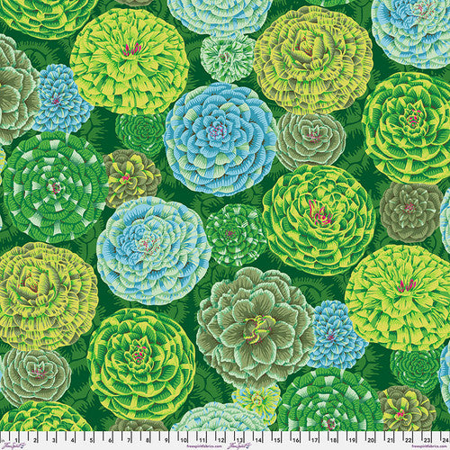 Kaffe Fassett Collective August 2024 - Japonica Green PWPJ130.GREEN (Estimated Ship Date Aug. 2024)