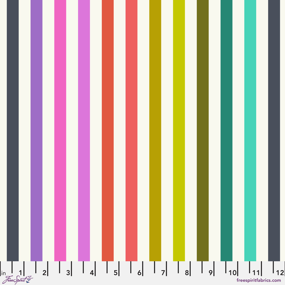 Tabby Road Deja Vu by Tula Pink - Disco Stripe PWTP231.PRISM (Estimated Ship Date July 2024)