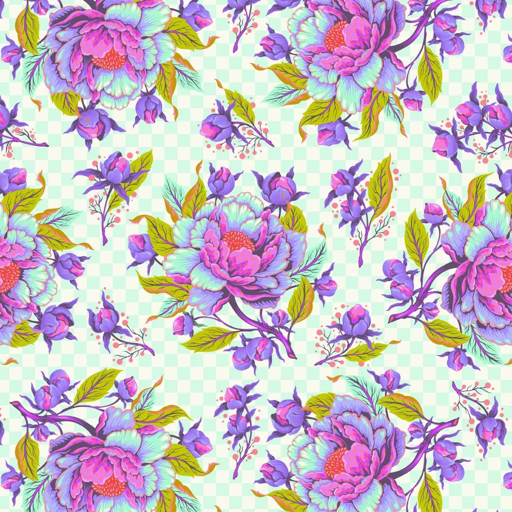 Untamed by Tula Pink: Peony For Your Thoughts Nova PWTP235.Nova