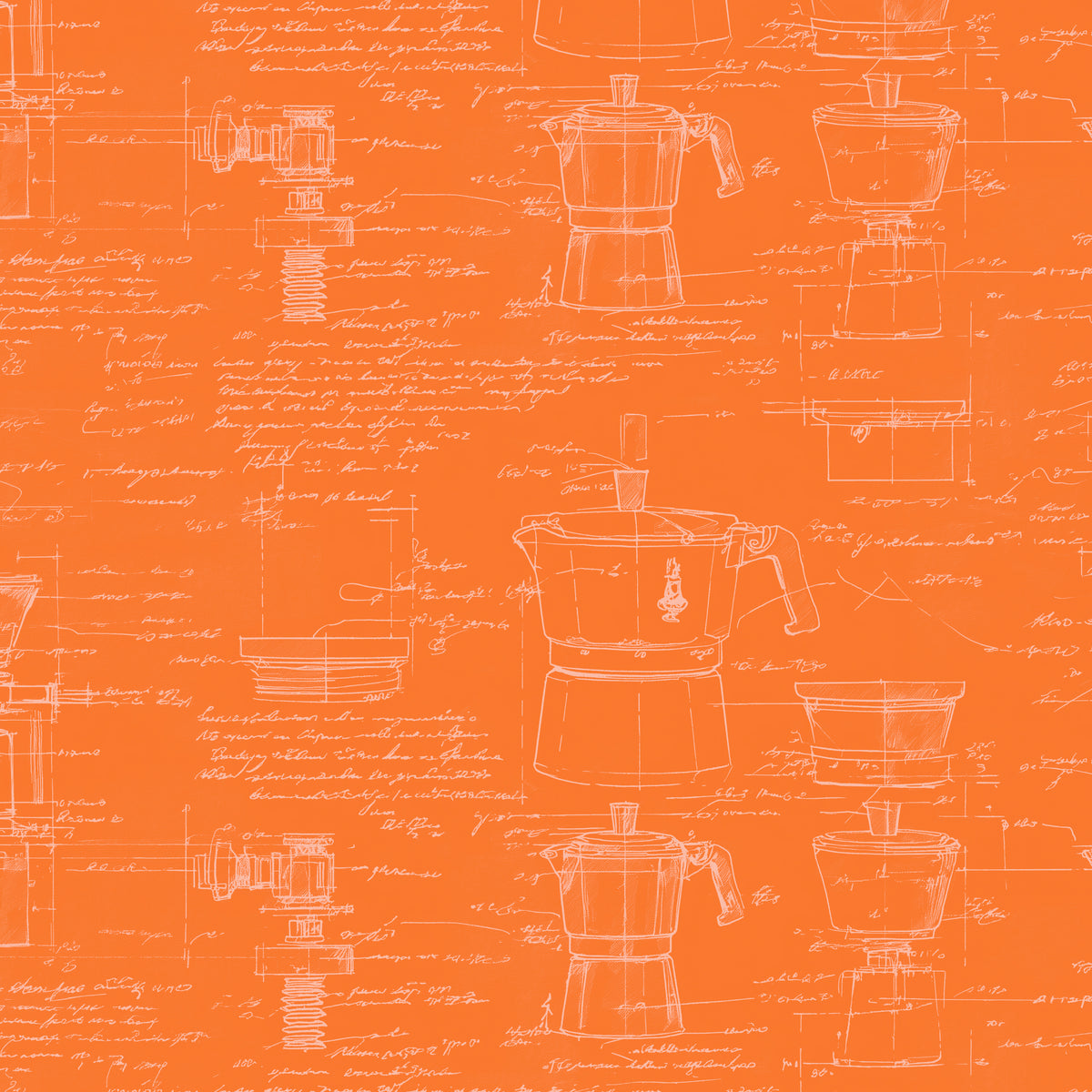 Dolce Roma by Zen Chic : Caffettiera Arancio PWZC014.ARANCIO