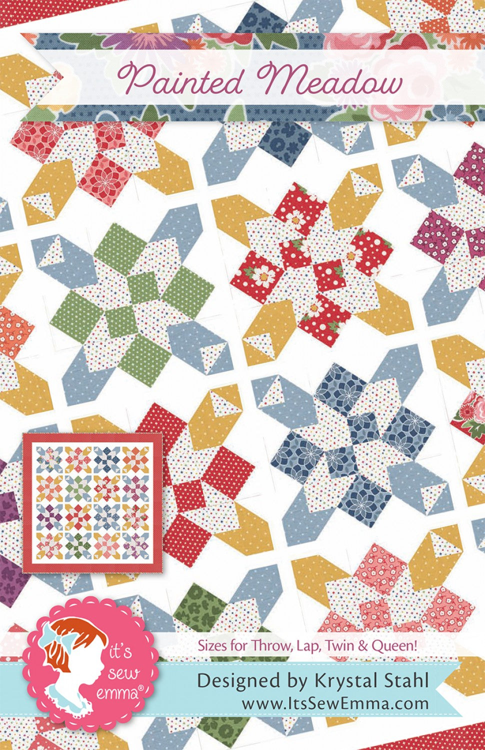Painted Meadow Quilt Pattern by It’s Sew Emma