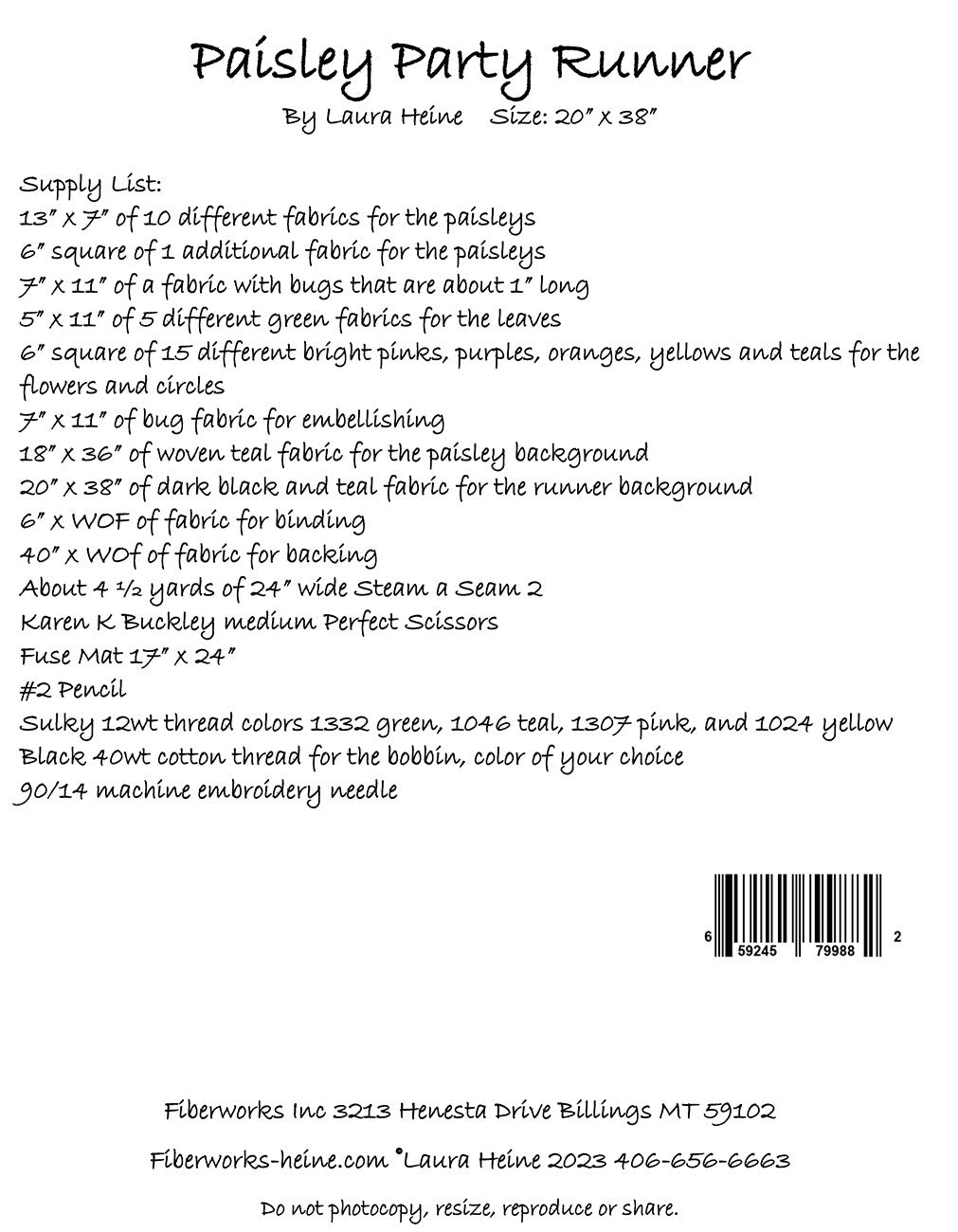 Paisley Party Runner Collage Pattern by Laura Heine