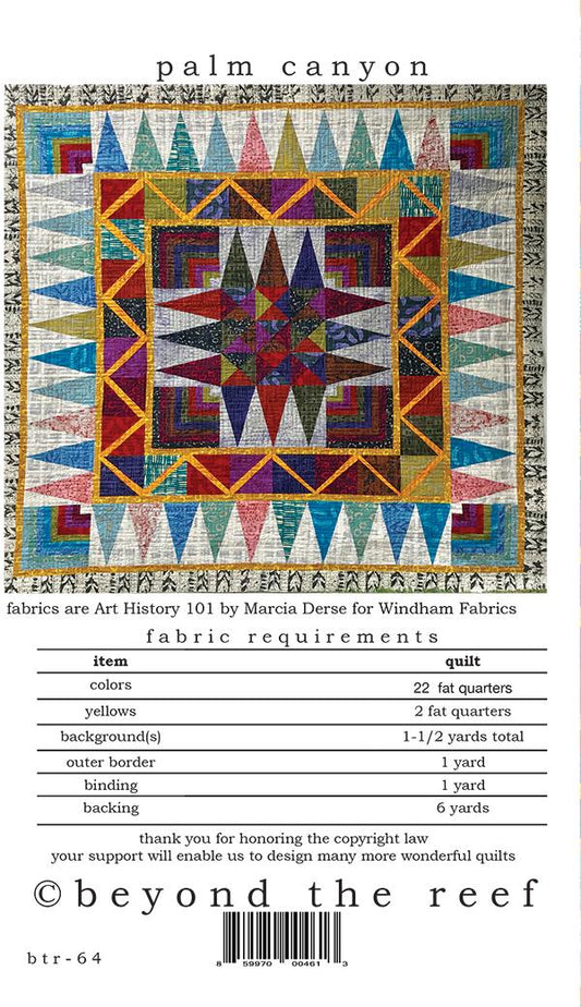 Palm Canyon Quilt Pattern by Beyond the Reef