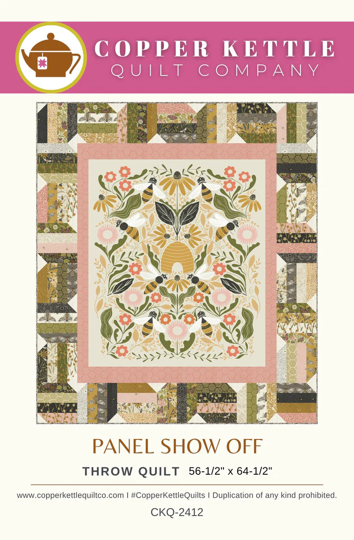 Panel Showoff Quilt Pattern by Copper Kettle Quilt Company