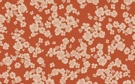 Paper Cuts 2 Specialty Fabric by Rashida Coleman-Hale : Hana CANVAS Persimmon RS1115 20L (Estimated Arrival January 2026)