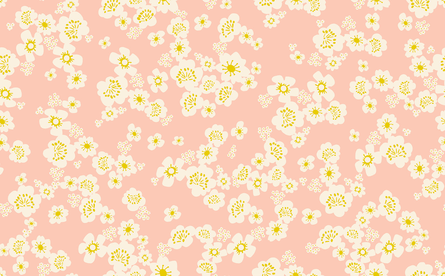 Paper Cuts 2 Specialty Fabric by Rashida Coleman-Hale : Hana Double Gauze Peach Blossom RS1128 12DG (Estimated Arrival January 2026)