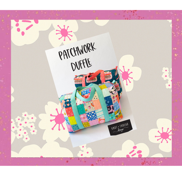 Paper Cuts 2 by Rashida Coleman-Hale : Patchwork Canvas Duffle Kit - Hana Sandbox - One Fabric Version