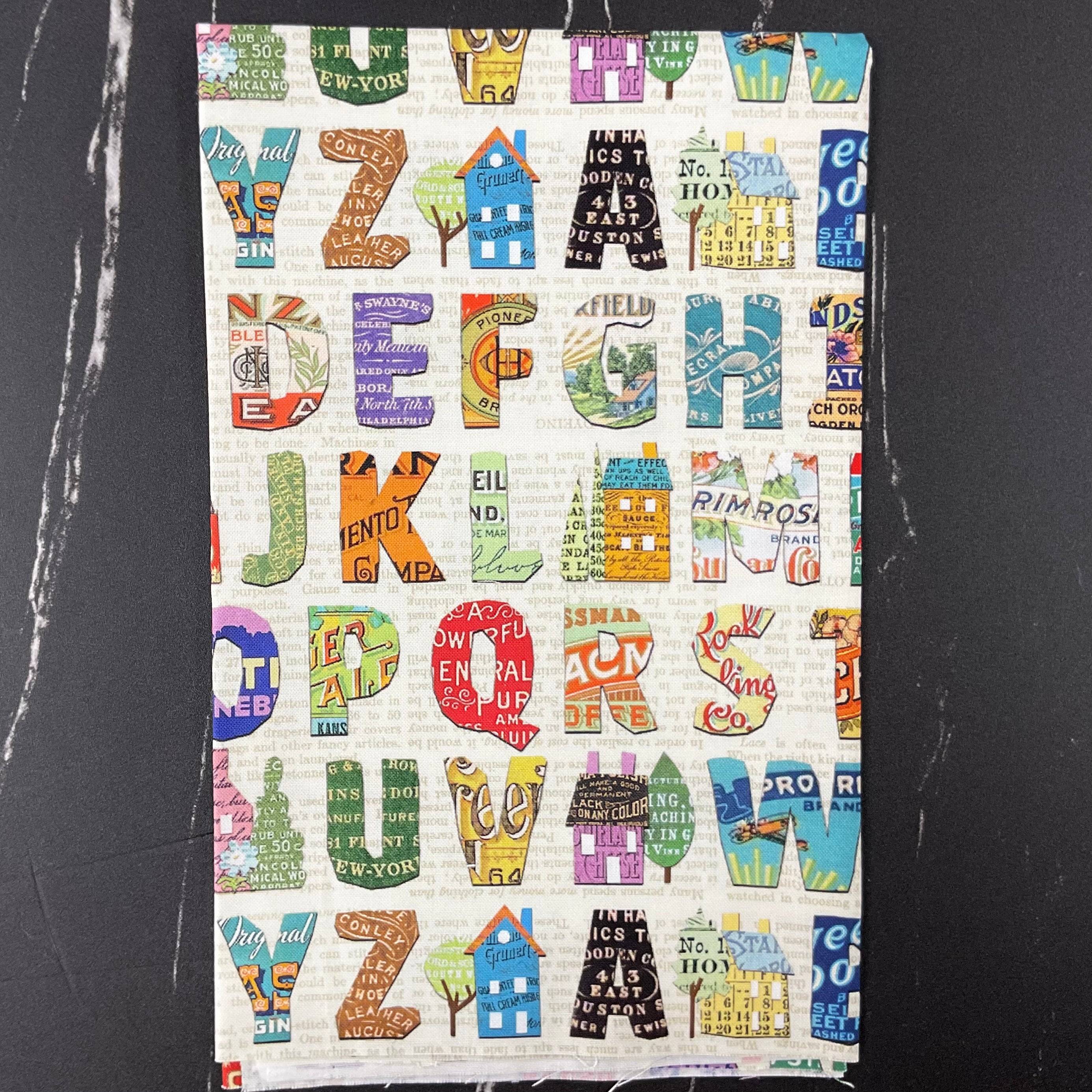 Paper Hamlet by Cathe Holden : Alphabet Paper 39564 11 – Modern Quilt Co.