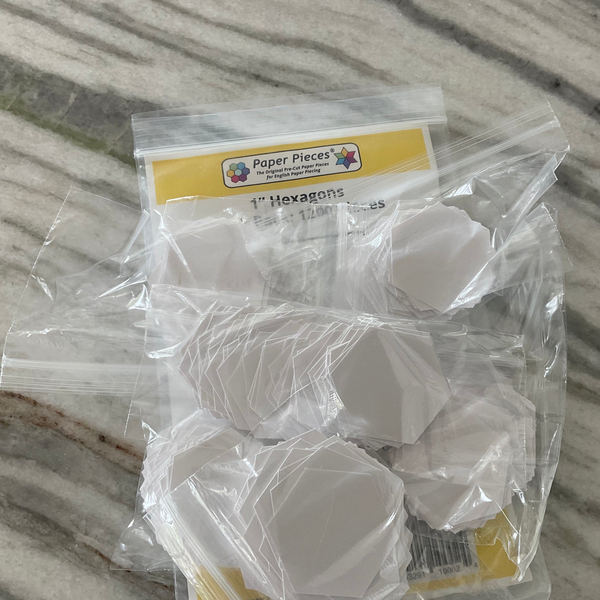 Paper Pieces 1” Hexagon - 84 piece pack