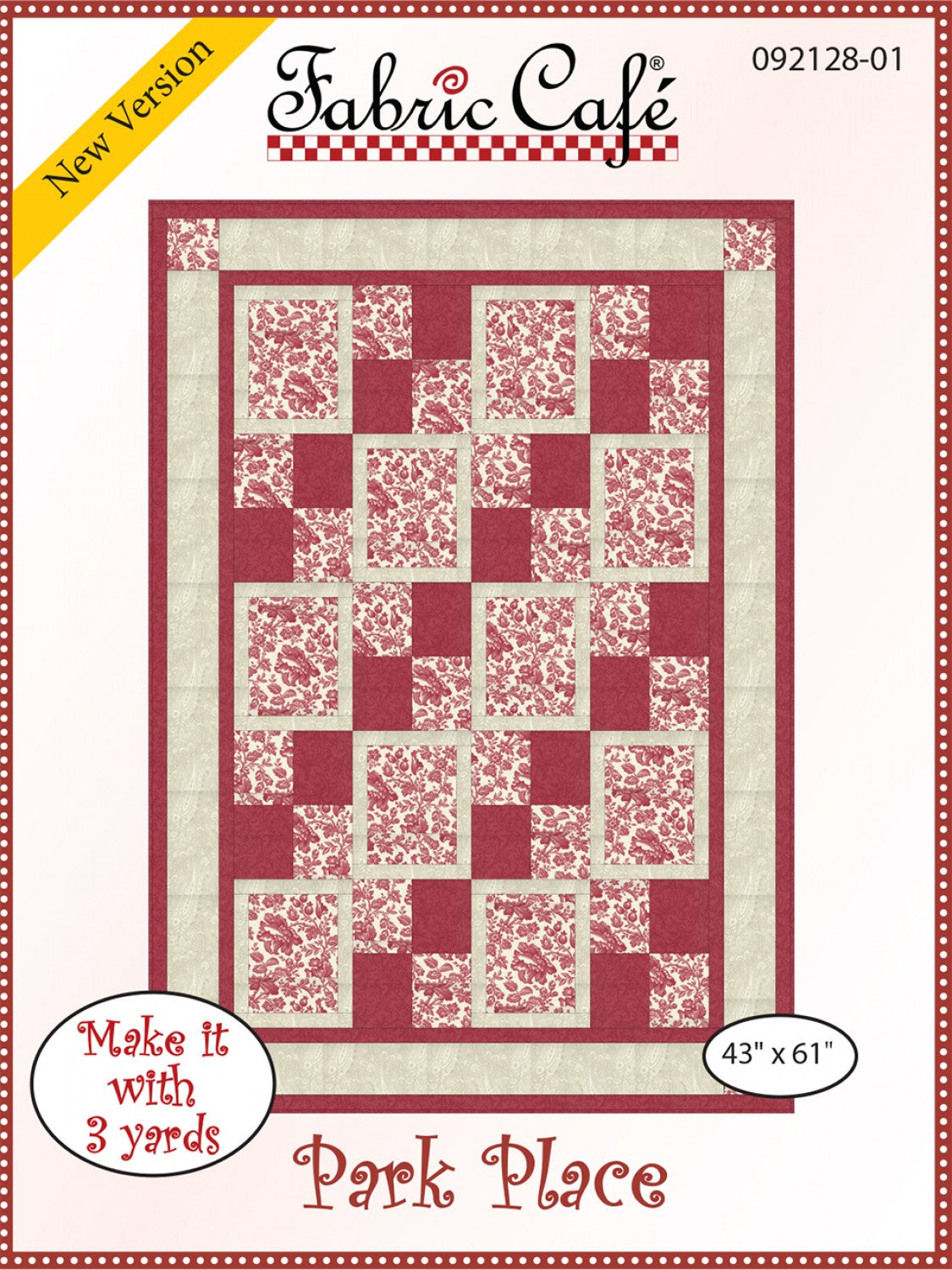 Park Place Quilt Pattern by Fabric Cafe