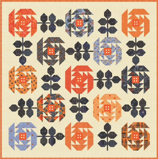 Pasadena Roses Quilt Pattern by Robin Pickens