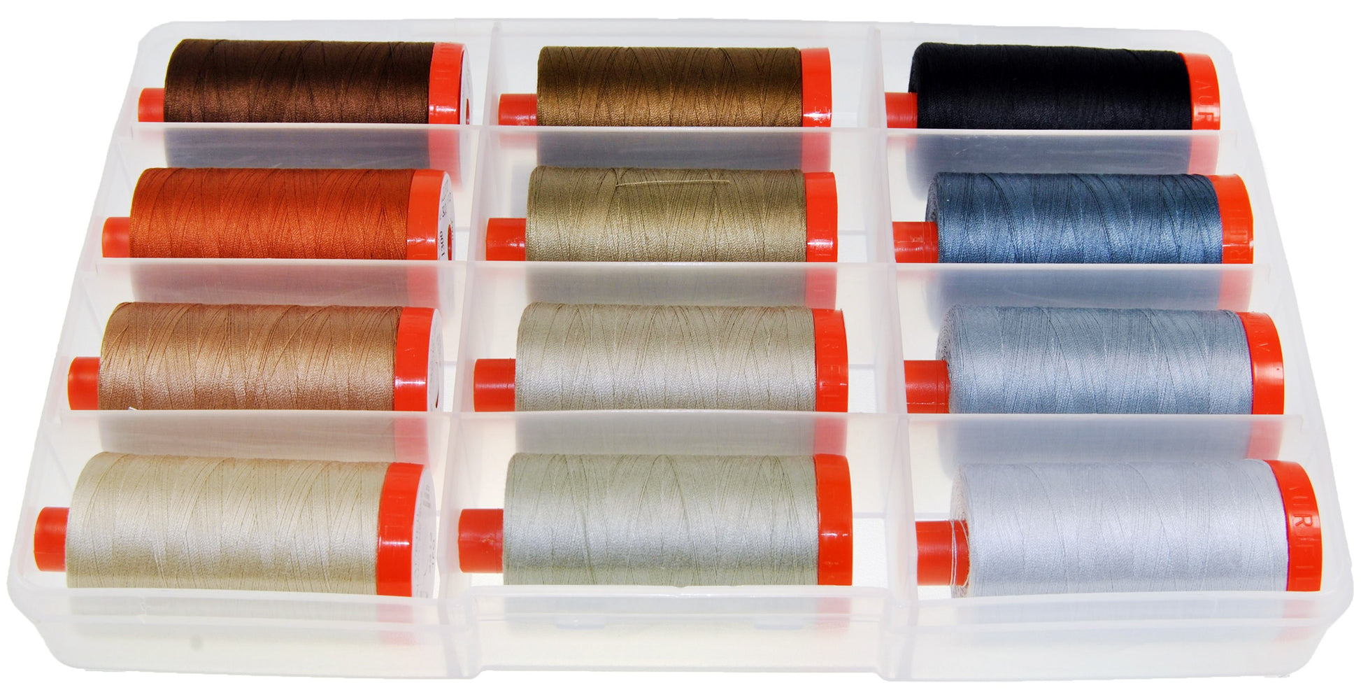 Pat Sloan Perfect Box of Neutrals # PSNB5012 12 Large Spools Cotton 50wt - Special Order