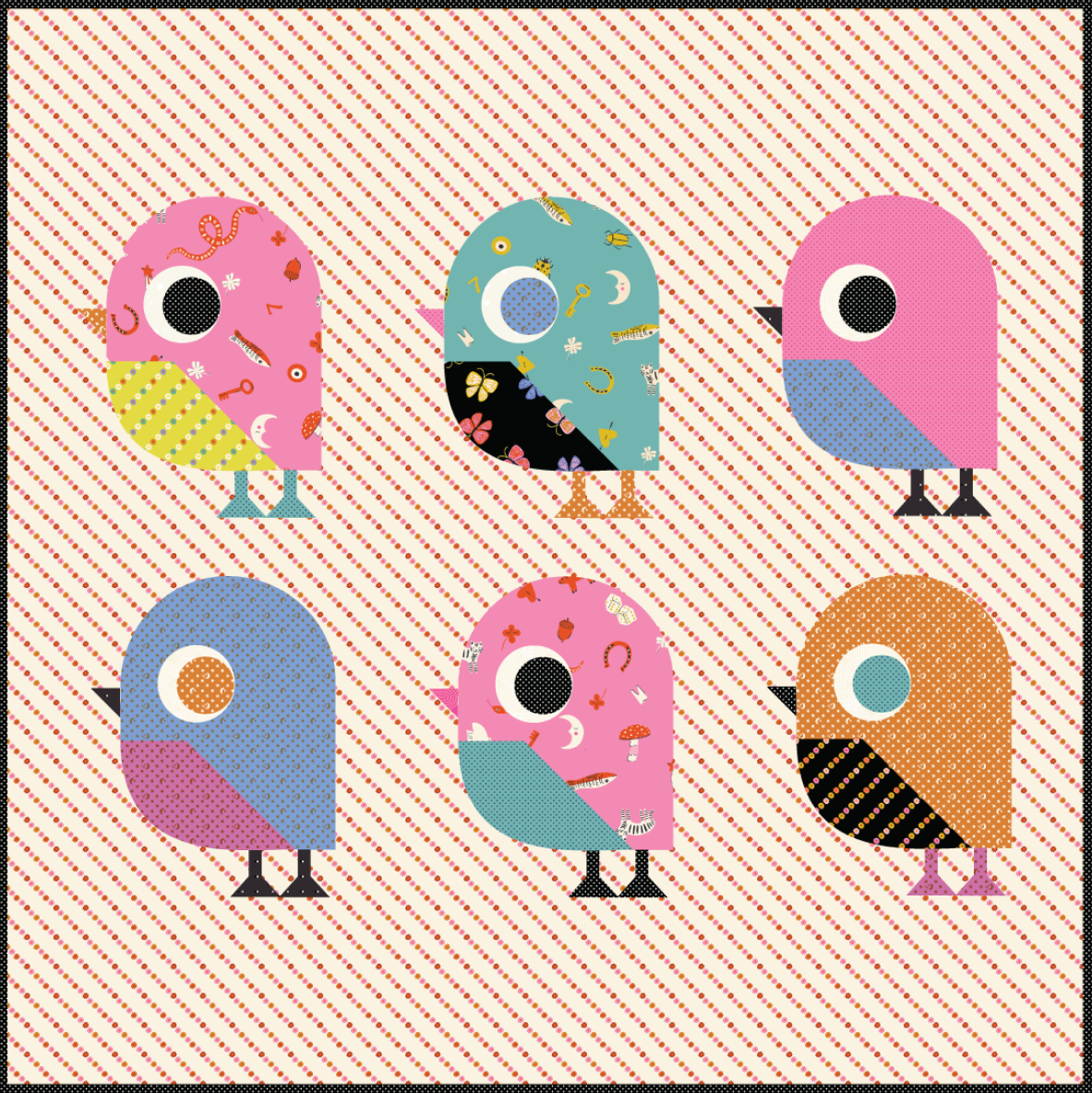 ooh Lucky Lucky by Alexia Marcelle Abegg : Little Bird Quilt Kit (Estimated Arrival Mar. 2025)
