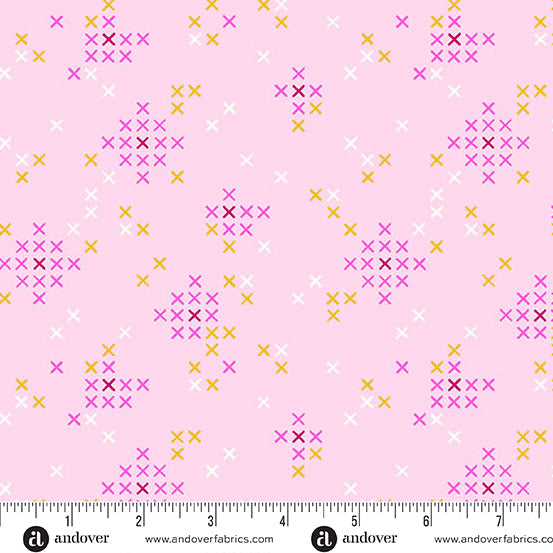 Patchwork and Petals by KP Creates : Floral Stitches Orchid A-10615-E