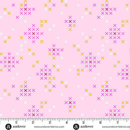 Patchwork and Petals by KP Creates : Floral Stitches Orchid A-10615-E
