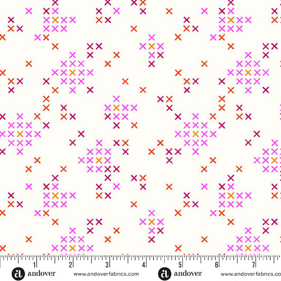 Patchwork and Petals by KP Creates : Floral Stitches Vanilla A-10615-L