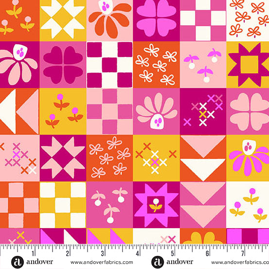 Patchwork and Petals by KP Creates : Pieced Together Sunrise A-10613-E