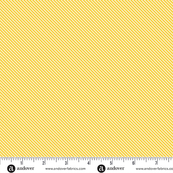 Patchwork and Petals by KP Creates : Sweet Stripe Goldenrod A-10619-Y