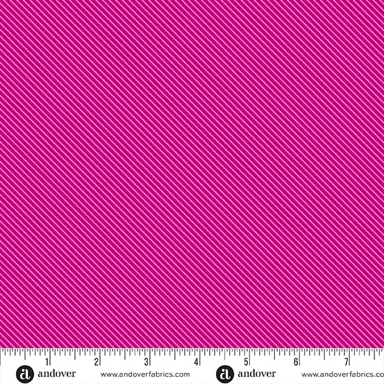 Patchwork and Petals by KP Creates : Sweet Stripe Raspberry A-10619-E