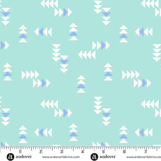 Patchwork and Petals by KP Creates : Winging It Aqua A-10617-T