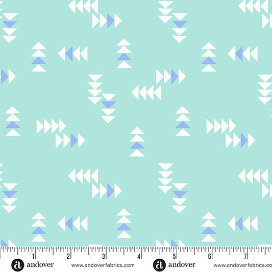 Patchwork and Petals by KP Creates : Winging It Aqua A-10617-T