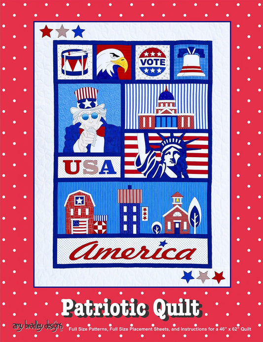 Patriotic Appliqué Quilt Pattern by Amy Bradley
