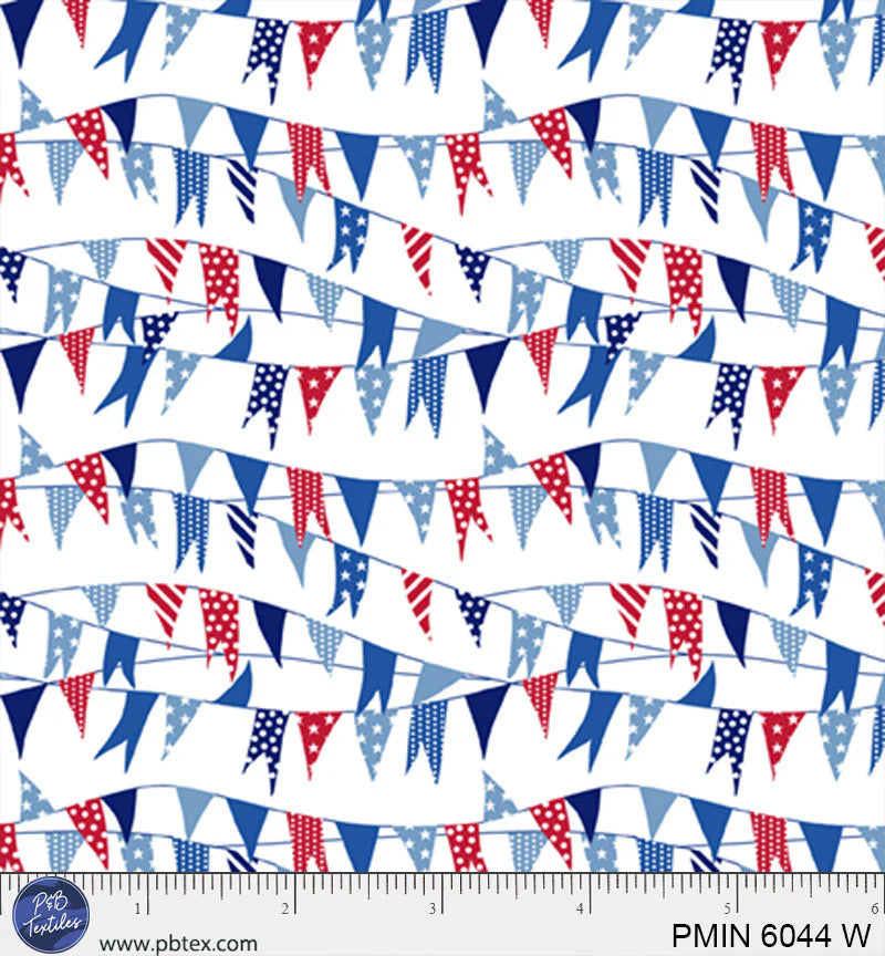 Patriotic Minis by P&B Textiles : PMIN 6044 W