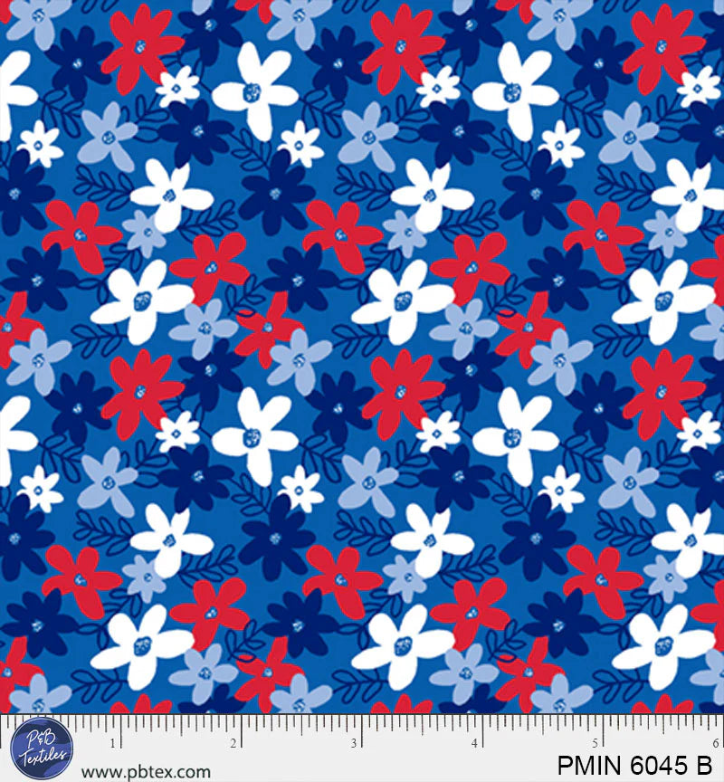Patriotic Minis by P&B Textiles : PMIN 6045 B