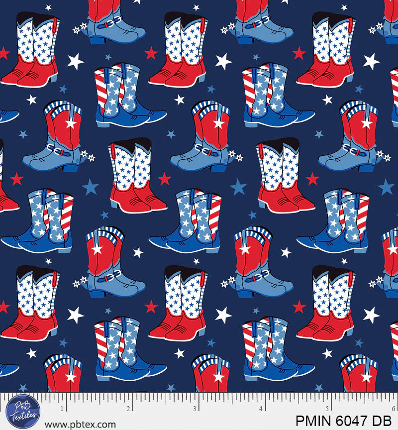 Patriotic Minis by P&B Textiles : PMIN 6047 DB