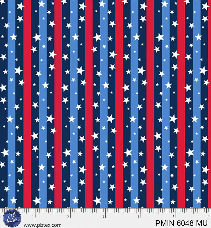 Patriotic Minis by P&B Textiles : PMIN 6048 MU