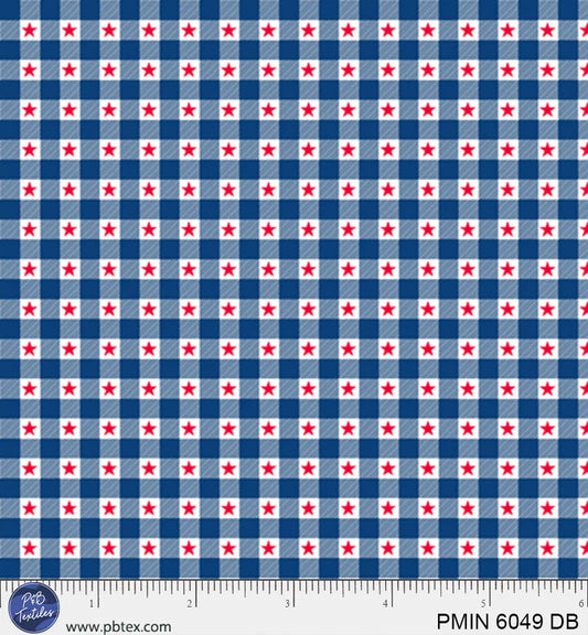 Patriotic Minis by P&B Textiles : PMIN 6049 DB (Estimated Arrival January 2026)