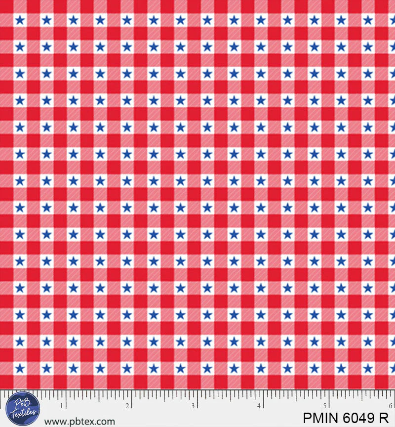 Patriotic Minis by P&B Textiles : PMIN 6049 R