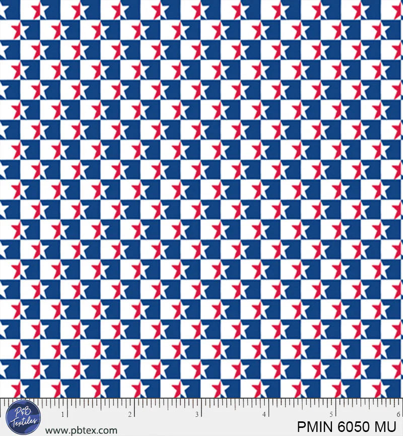 Patriotic Minis by P&B Textiles : PMIN 6050 MU