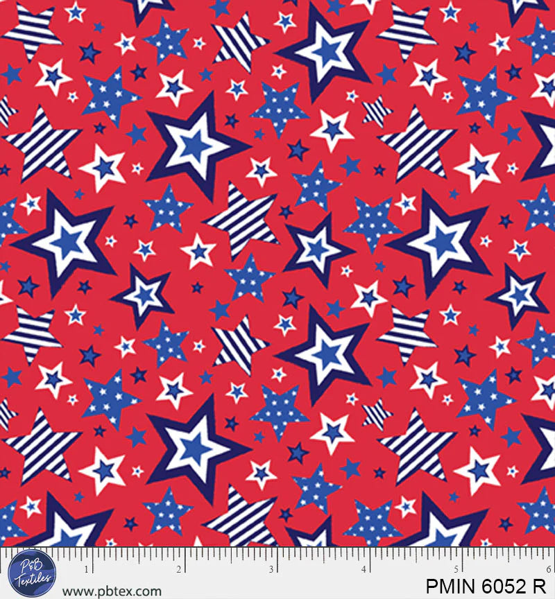 Patriotic Minis by P&B Textiles : PMIN 6052 R