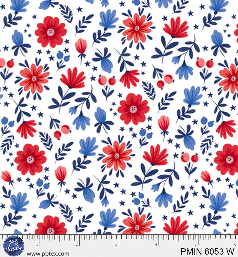 Patriotic Minis by P&B Textiles : PMIN 6053 W