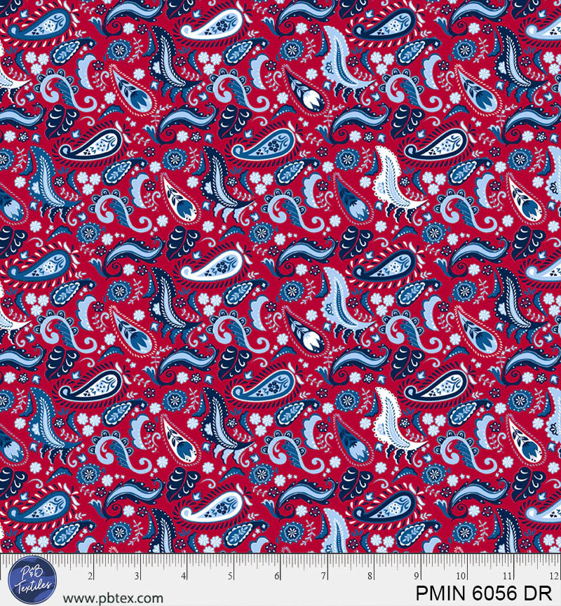 Patriotic Minis by P&B Textiles : PMIN 6056 DR