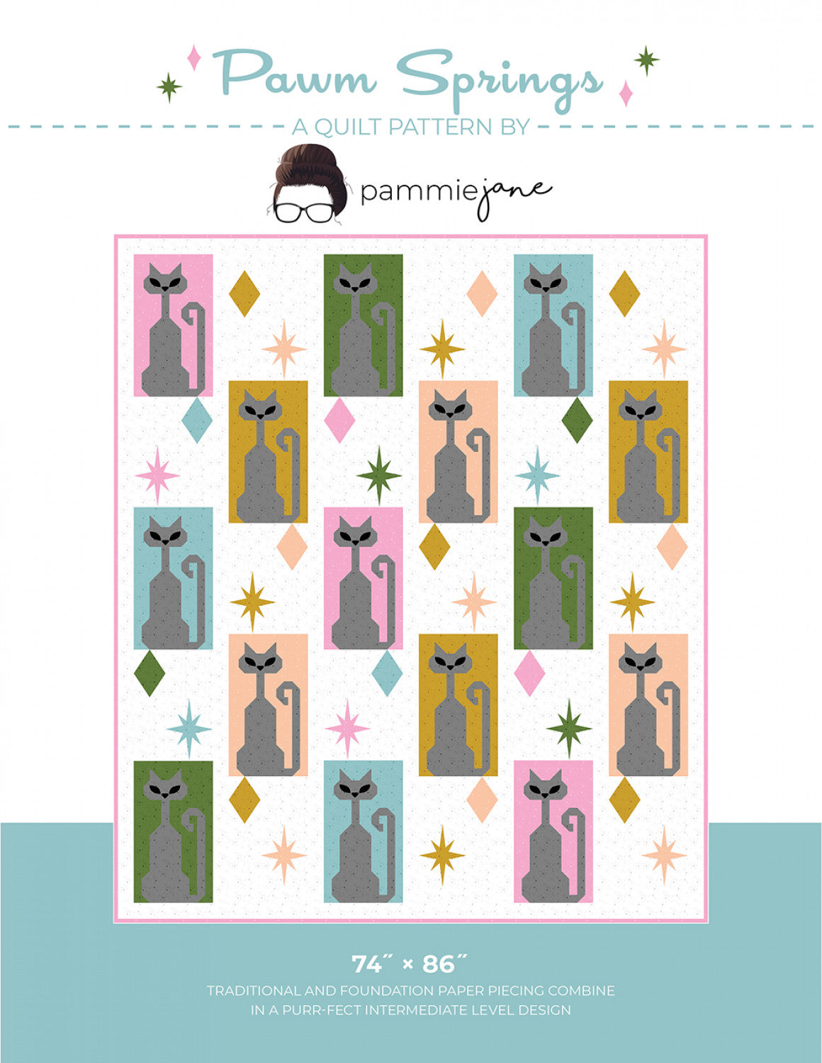 Pawm Springs FPP Quilt Pattern by Pammie Jane