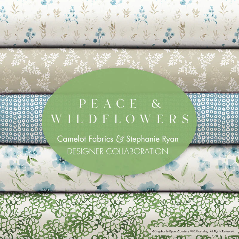 Piece & Wildflowers by Stephanie Ryan - 10" Squares Pack -  Special Order (Expected April 2025)