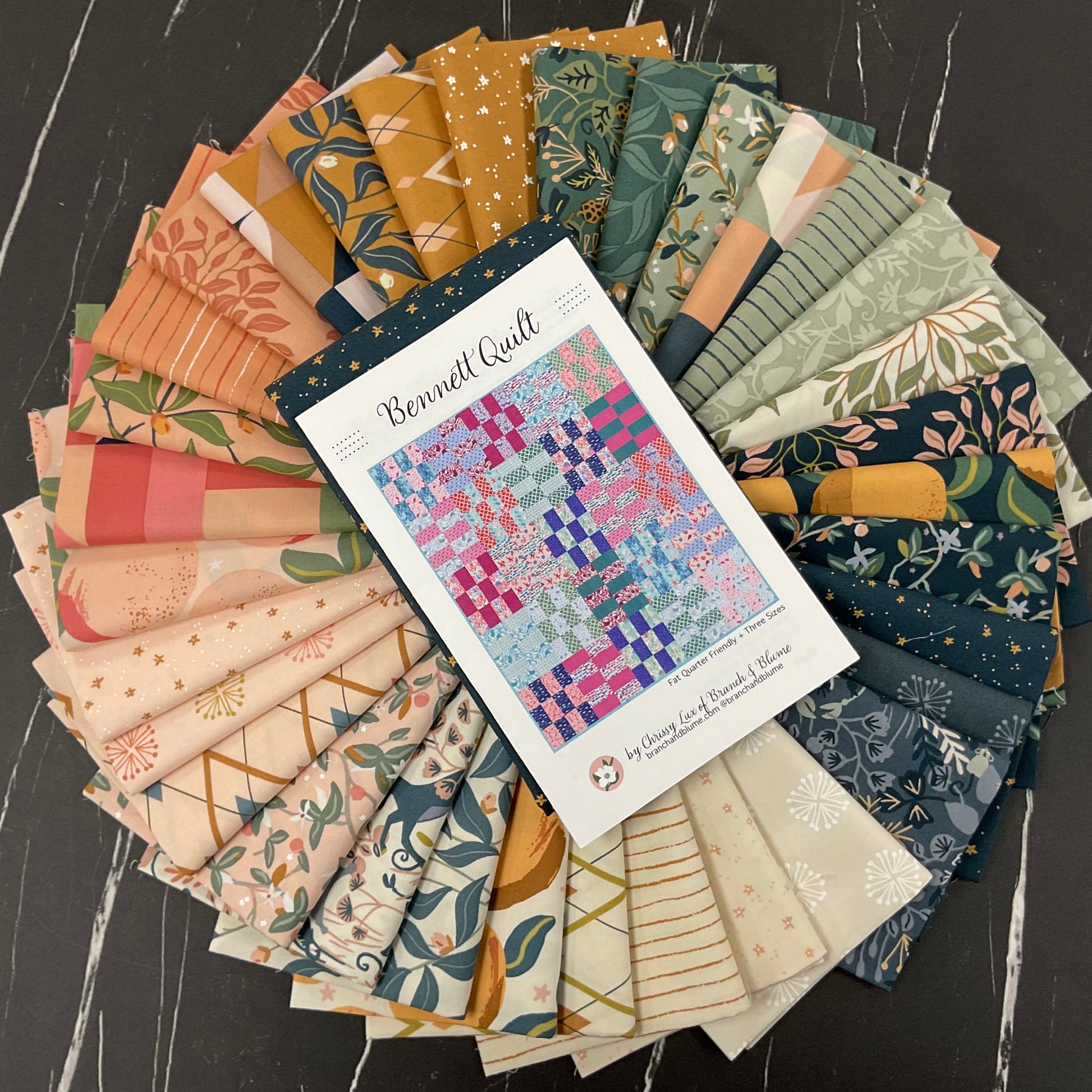 Peachy by Jessica Rose : Bennett Quilt Kit