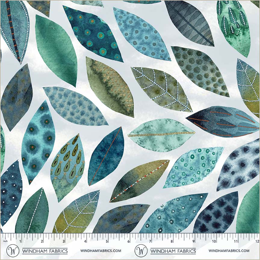 Pebble & Posy by Essoldo Design : Forest Fall Jade 108" 55796DW-1DES