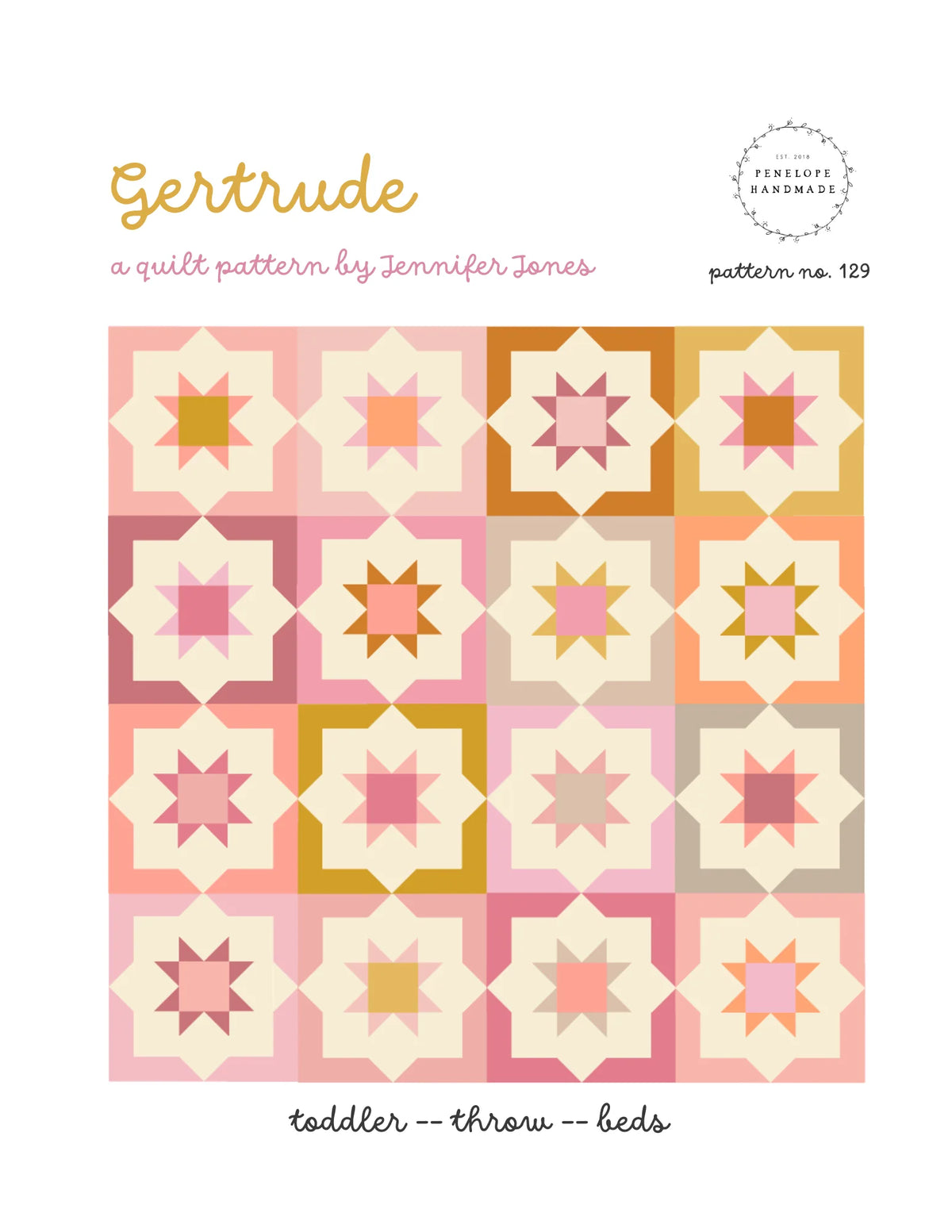 Pebble & Posy by Essoldo Design : Gertrude Quilt Kit
