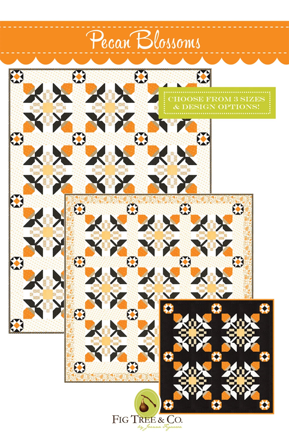 Pecan Blossoms Quilt Pattern by Fig Tree & Co.