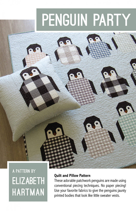 Penguin Party Quilt Pattern by Elizabeth Hartman