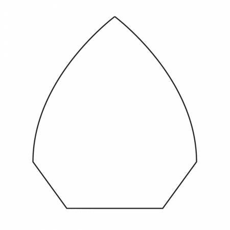 Pentagon Flower 1-1/4" Papers and Acrylic Template - Special Order