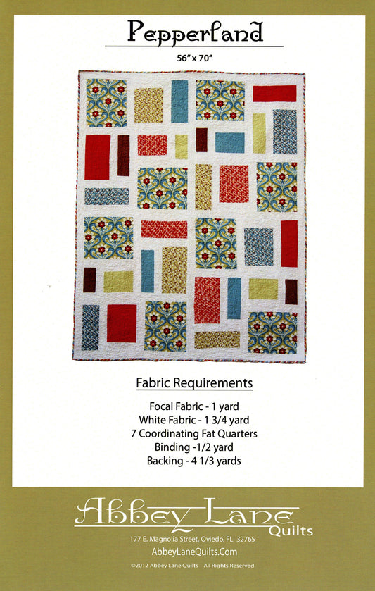 Pepperland Quilt Pattern by Abbey Lane Quilts