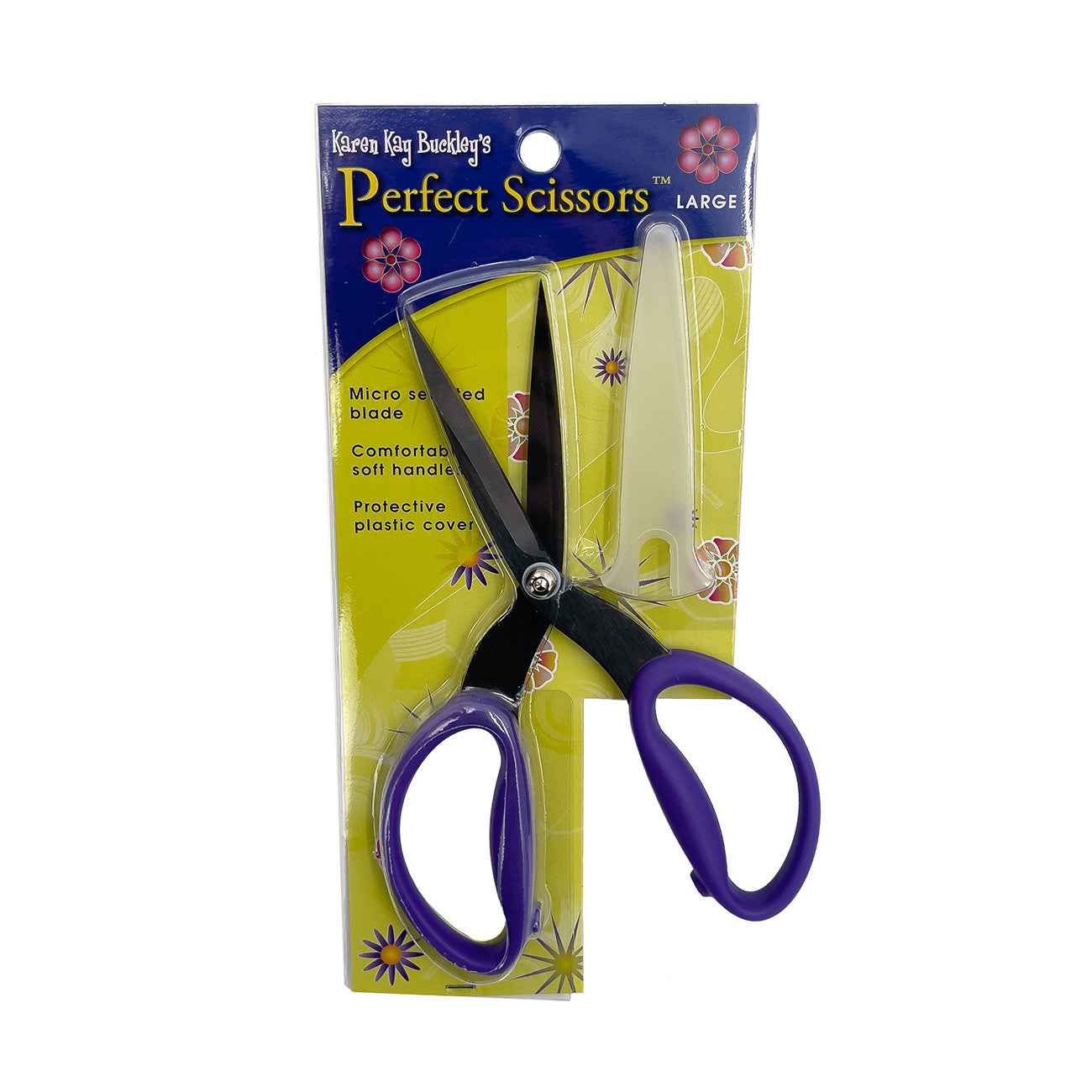 Perfect Scissors Purple 7-3/4in Large Micro-Serrated Non-Slip Blade # KKBPSL - Special Order