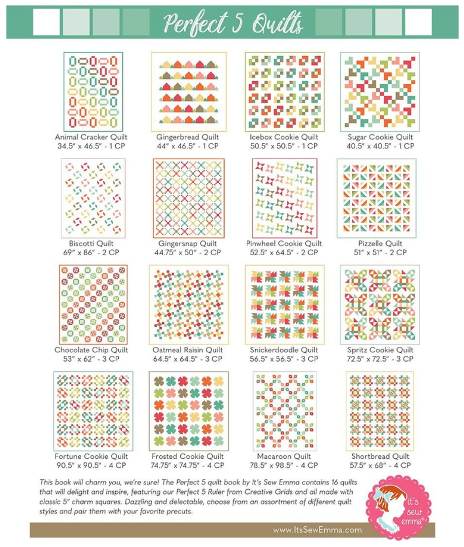 Perfect 5 Quilts Book by It's Sew Emma