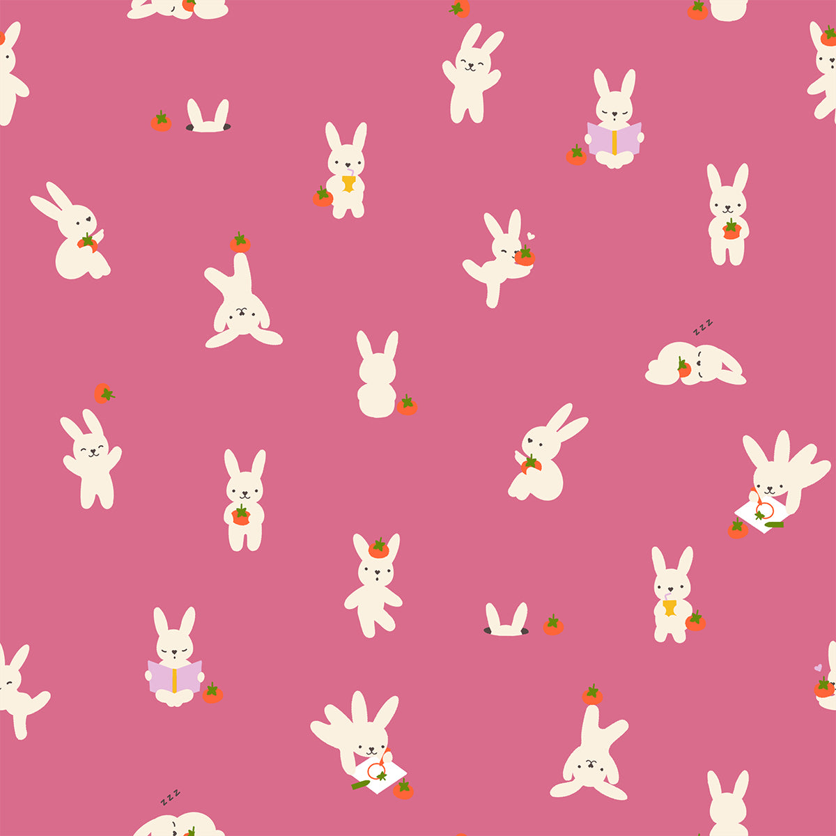 Persimmon by Rashida Coleman-Hale : Bun E and Simmy Hibiscus RS1118 15