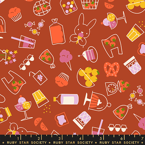 Persimmon by Rashida Coleman-Hale : Bun E's Market Cayenne RS1119 14